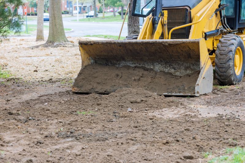 Residential yard grading