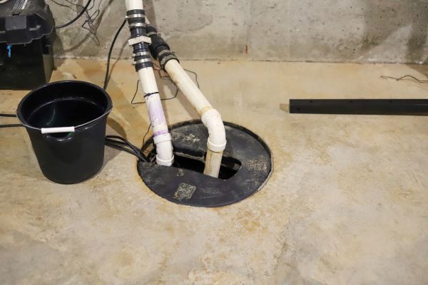 Interior Basement Drainage in Englewood